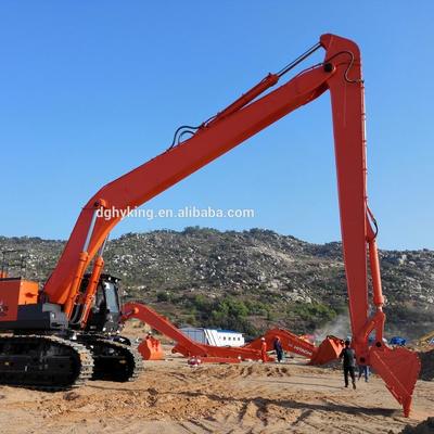 OEM Standard Excavator Long Reach Boom with 34meters Maximum Reach and Q345B/Q690D Material for Heavy-Duty Dredging