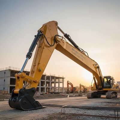 Μέγιστο ύψος 16800mm Excavator Dipper Arm κατασκευασμένο με χρήση Q345B Q690D χάλυβα προσφέροντας απόδοση σε έργα κατασκευής